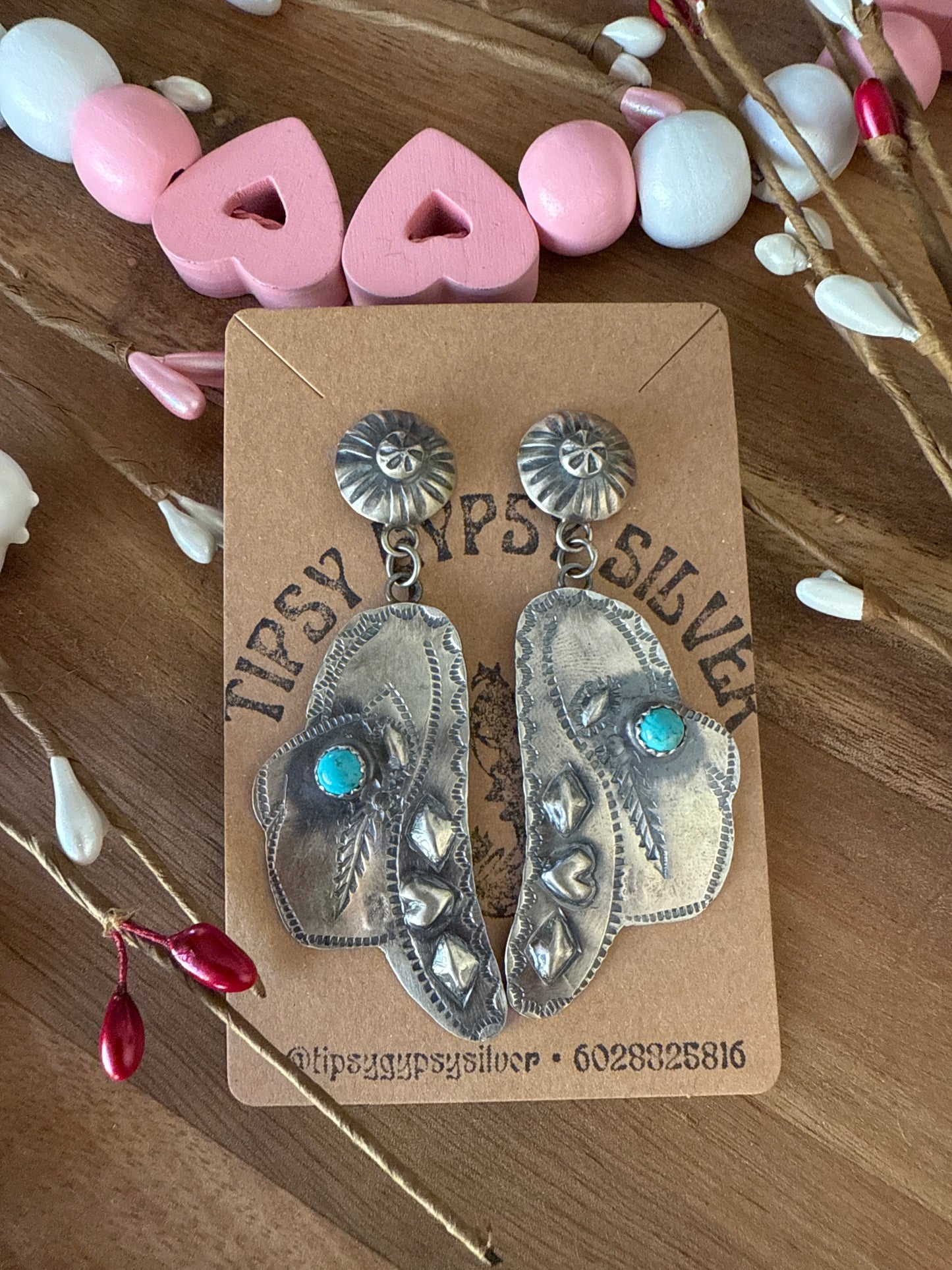 Cowboy Hat Dangle Earrings