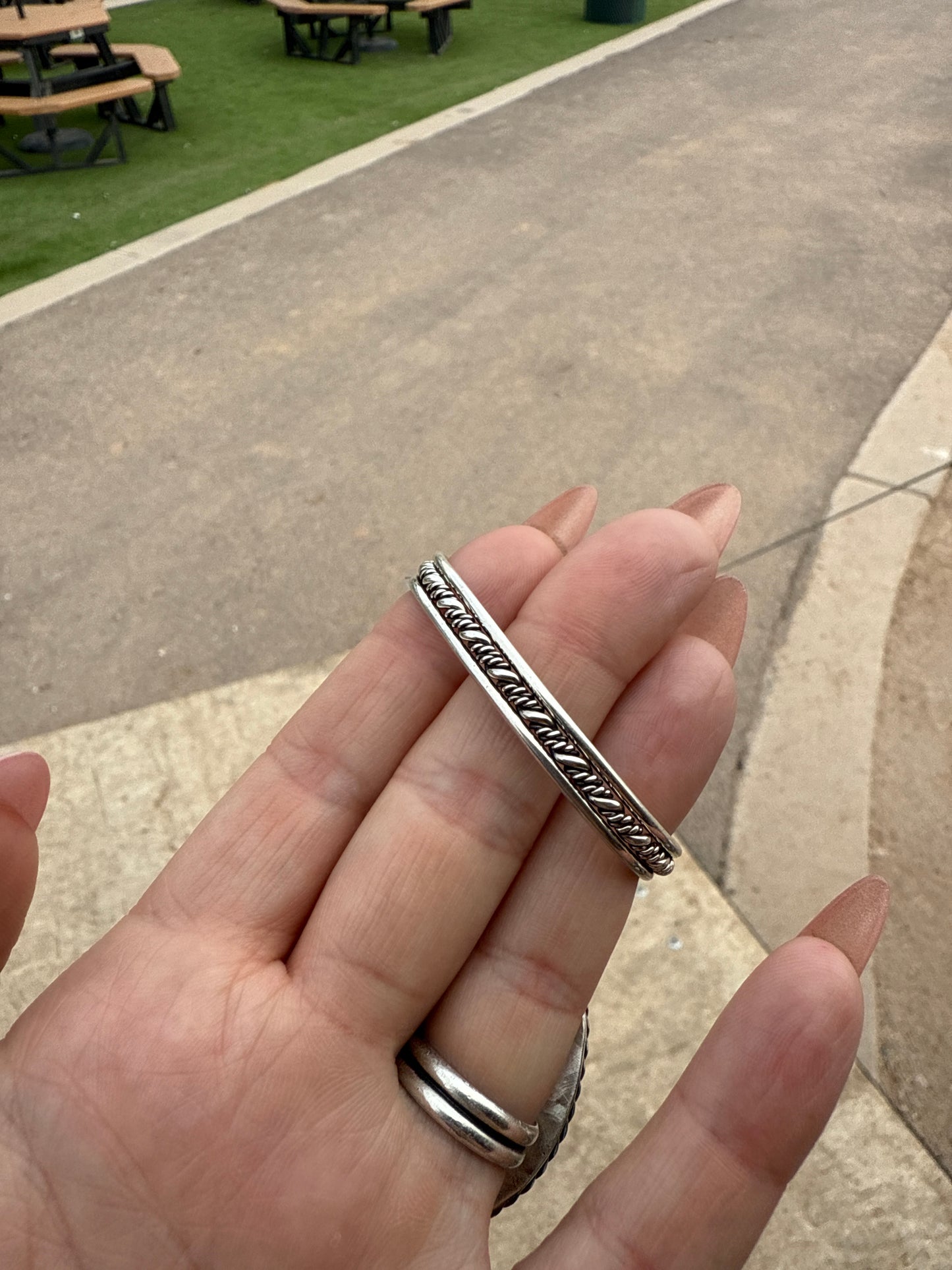 Sterling Silver Baby Cuff #002