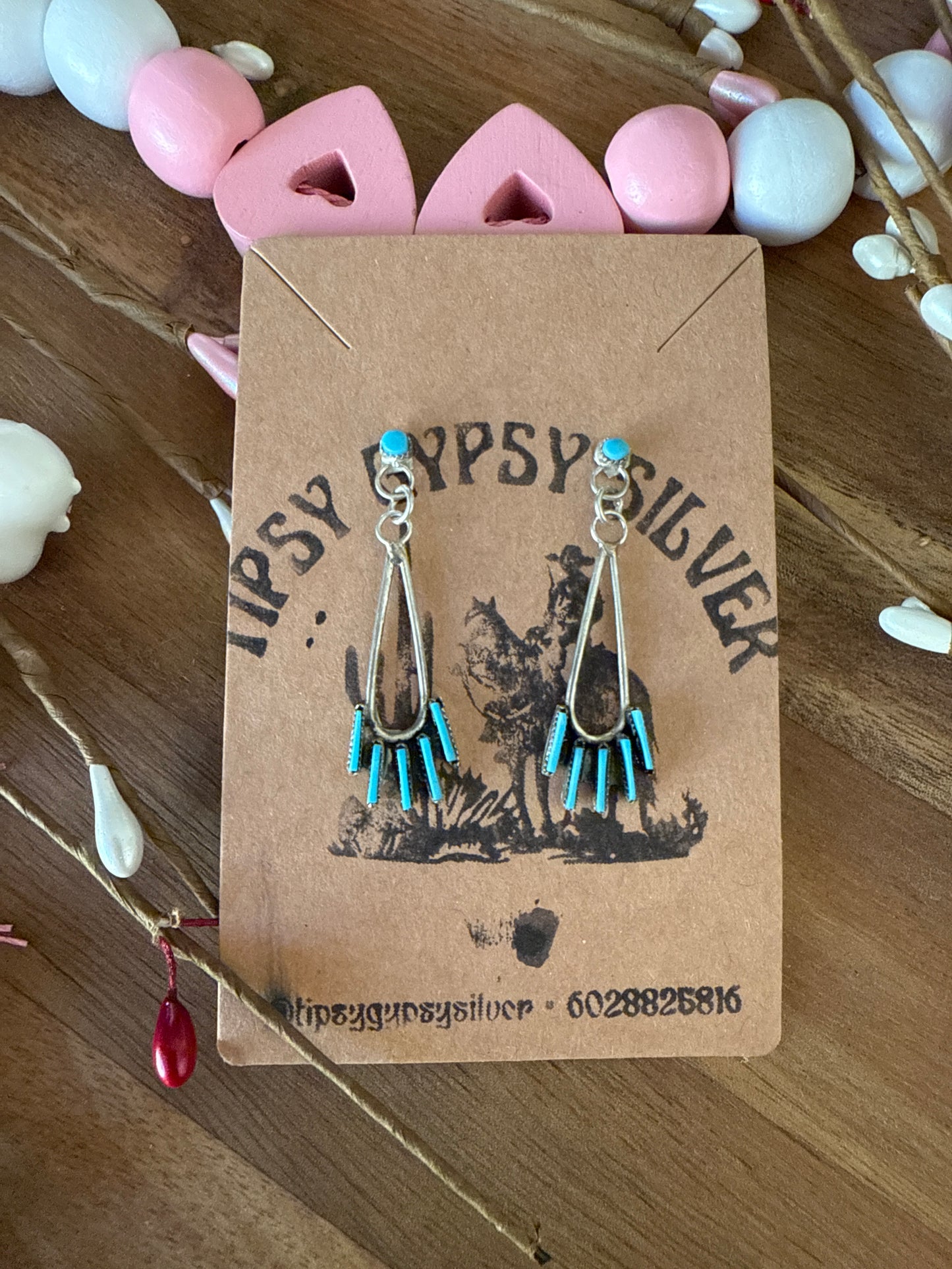Small Zuni Dangle Earrings