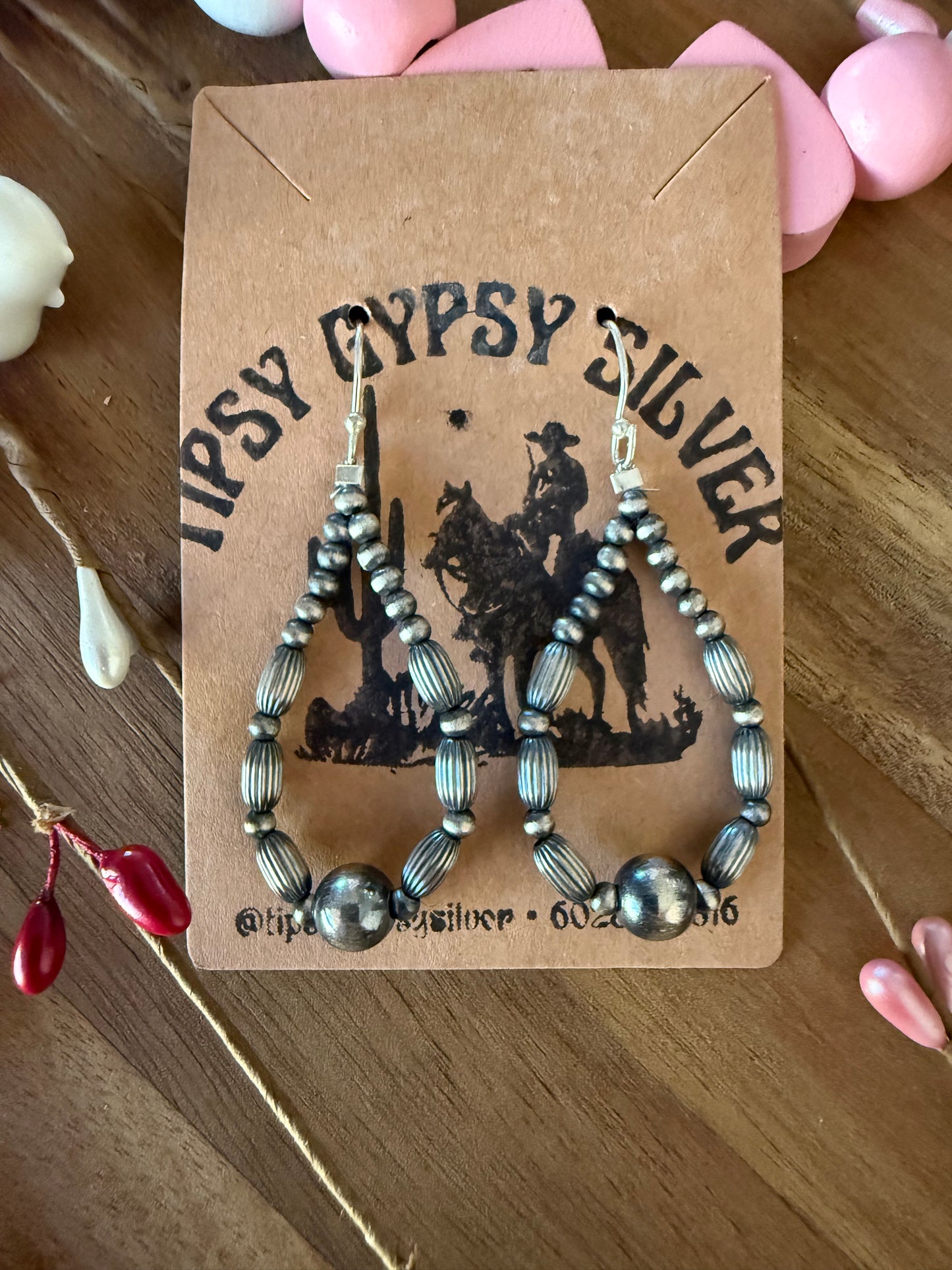 Pearl Earrings Variated Beads