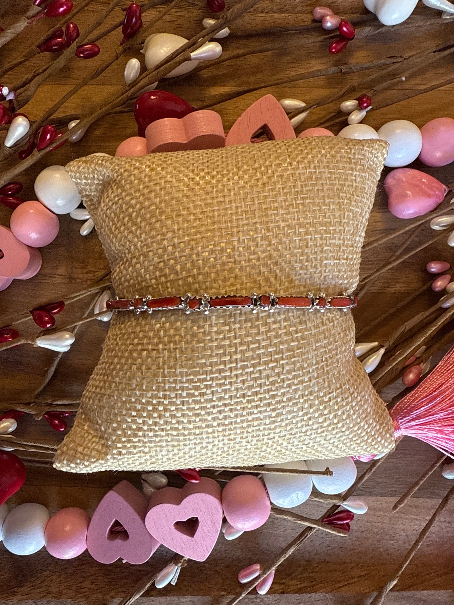 Petty-point Coral Cuff