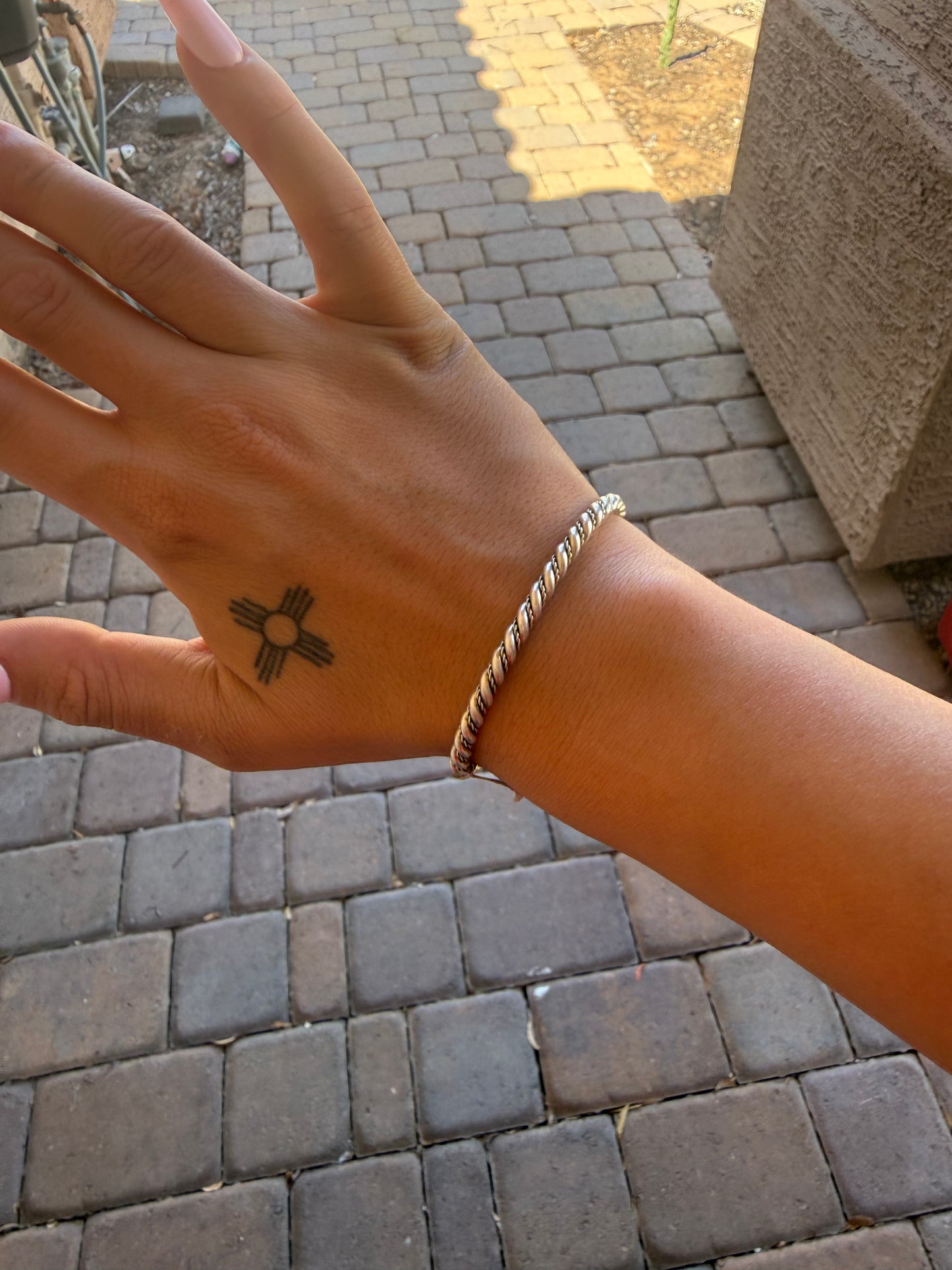 Twisted Silver Cuff