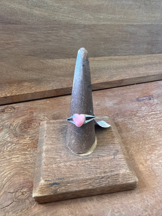 Heart Pink Conch Ring