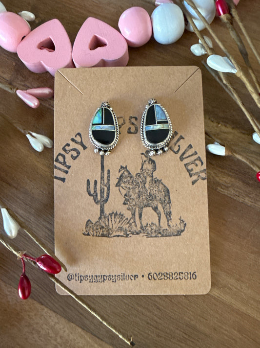 James Manygods Inlay Earrings