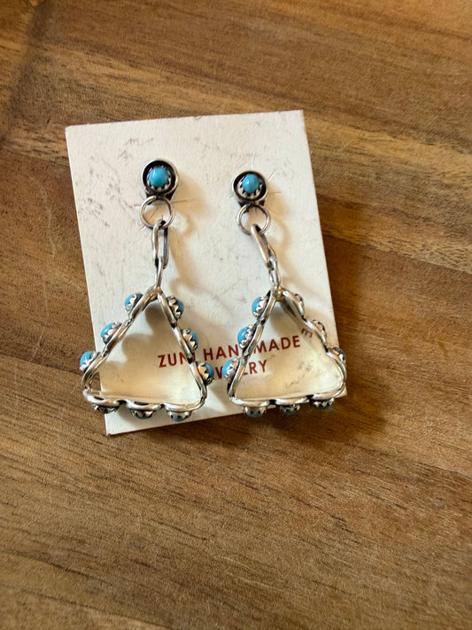 Zuni Triangle Dangle Earrings
