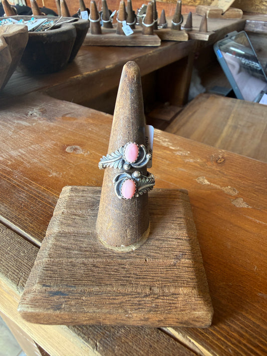 Pink Conch Wrap Ring