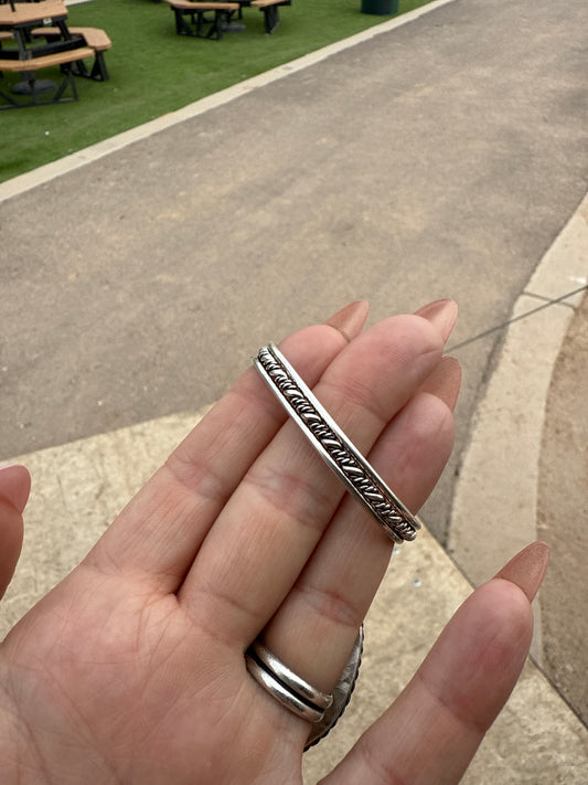 Sterling Silver Baby Cuff #002