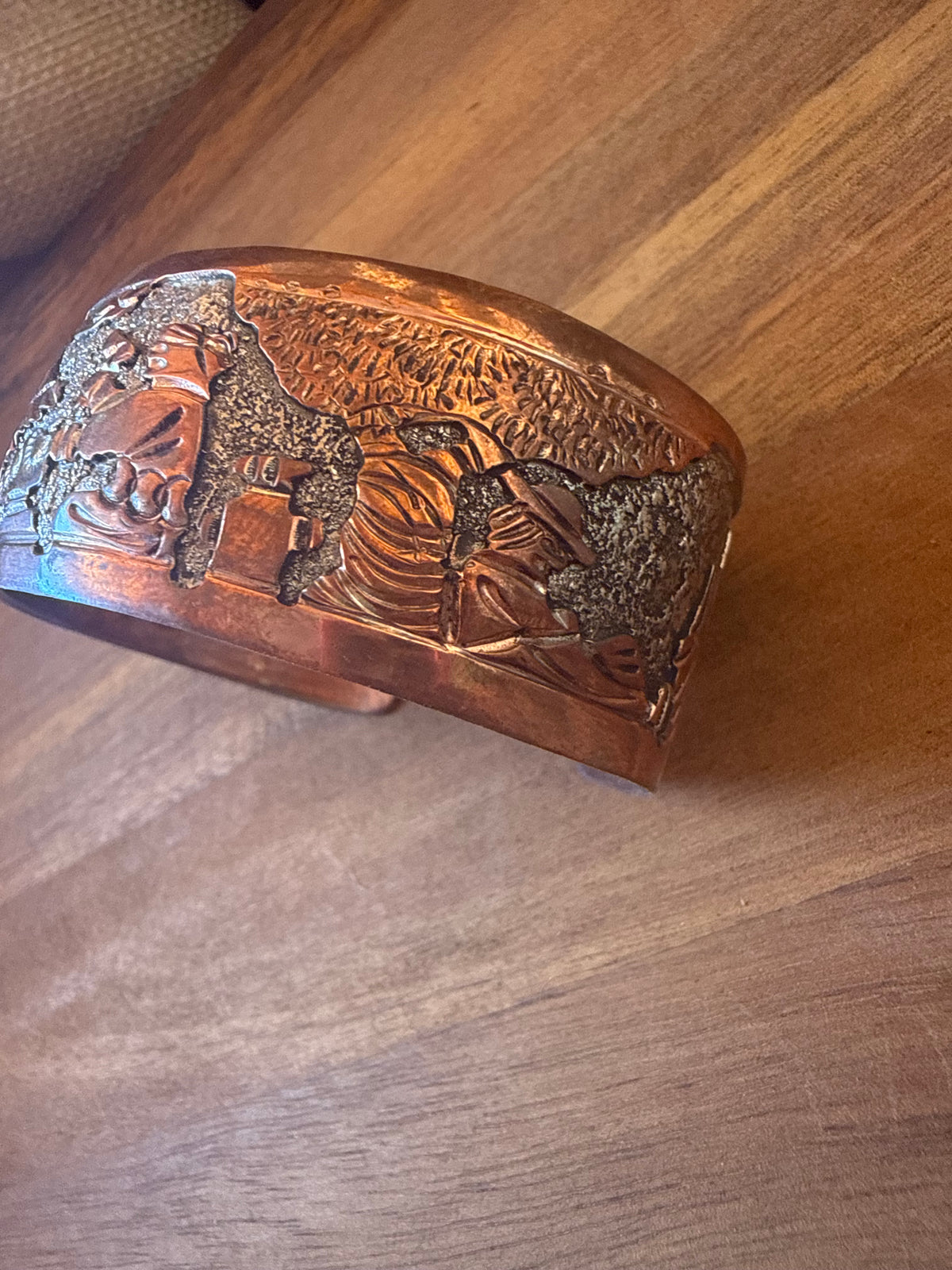 Elaine Becenti Copper & Silver Cuff