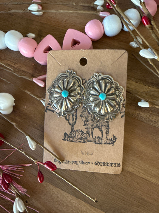 Jennie Blackgod Concho Earrings