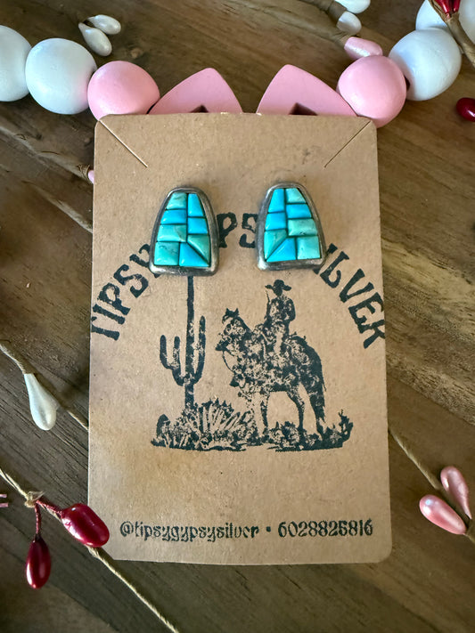 Vintage Turquoise Studs