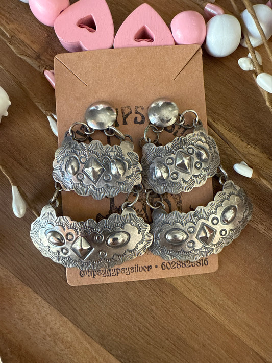 Tim Yazzie Chandelier Earrings