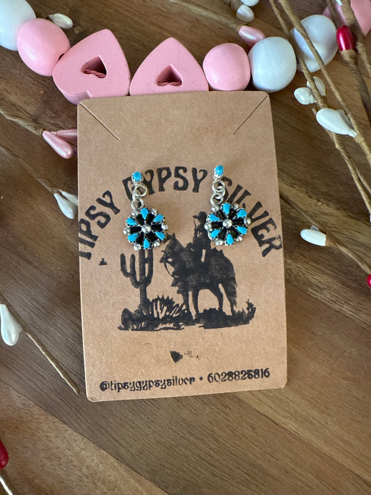 Tricia Leekitty Small Cluster Dangle Earrings