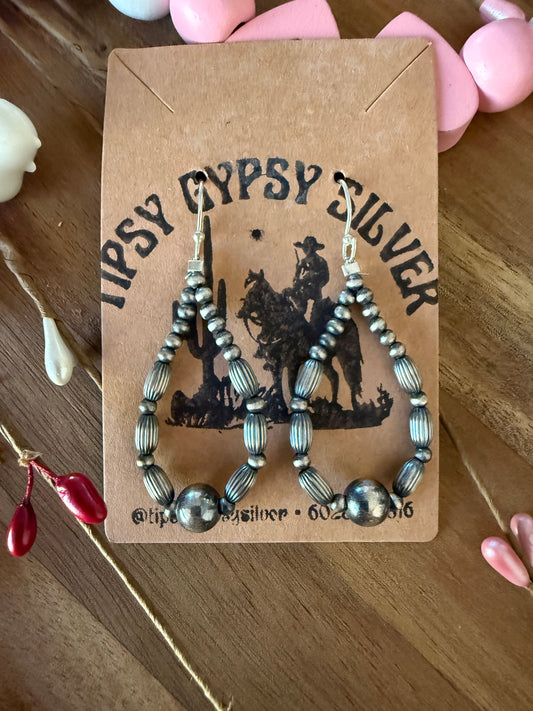 Pearl Earrings Variated Beads