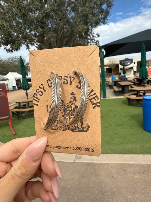 Chris Charley Feather Earrings