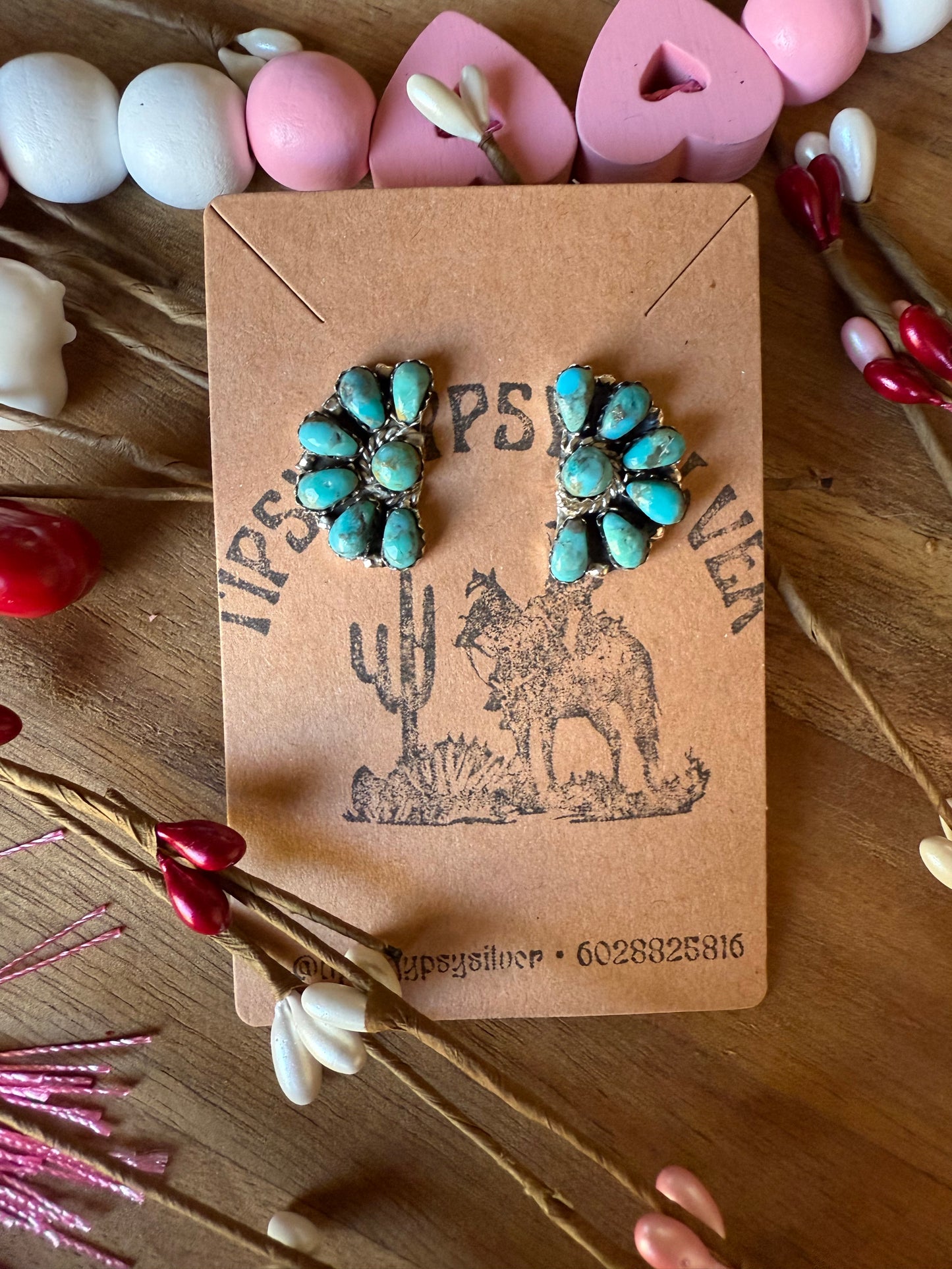 Small Half Cluster Earrings #296