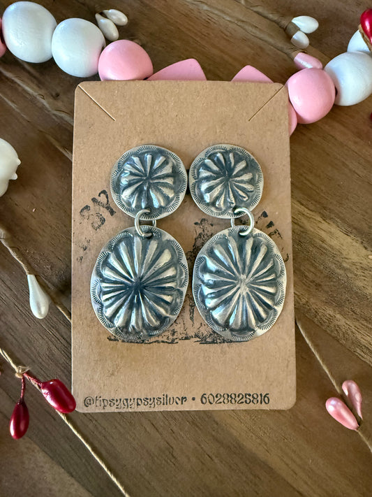 John Begay 2 Concho Earrings