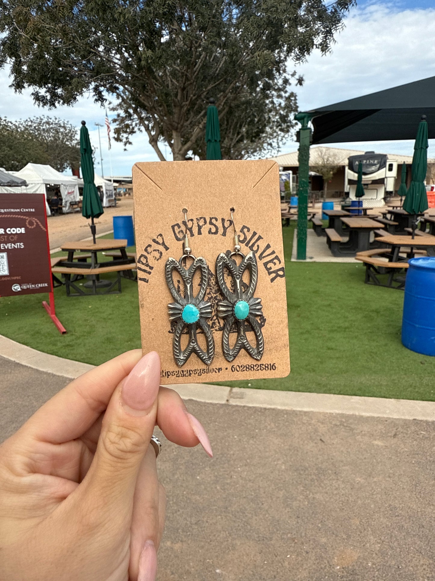 Sandcast EL Earrings