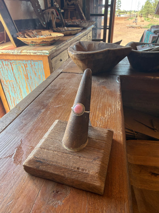 Pink Conch Stacker Ring