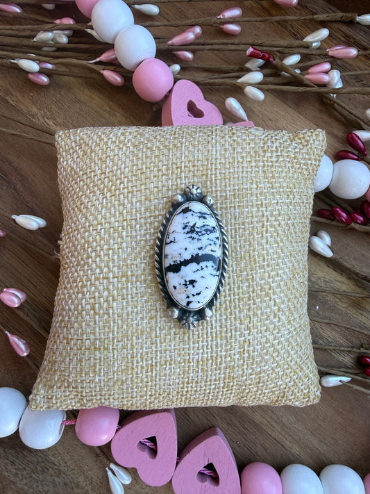 Augustine Largo White Buffalo Ring