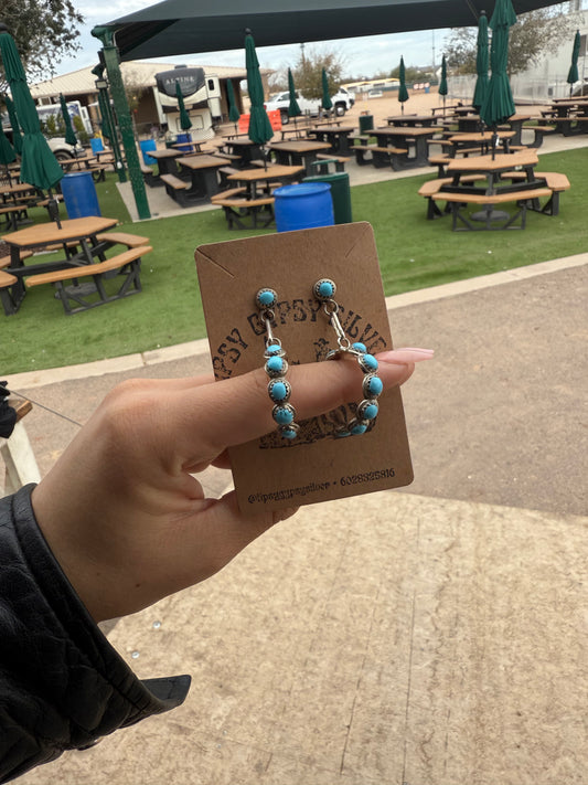 CA Stud Hoop Earrings