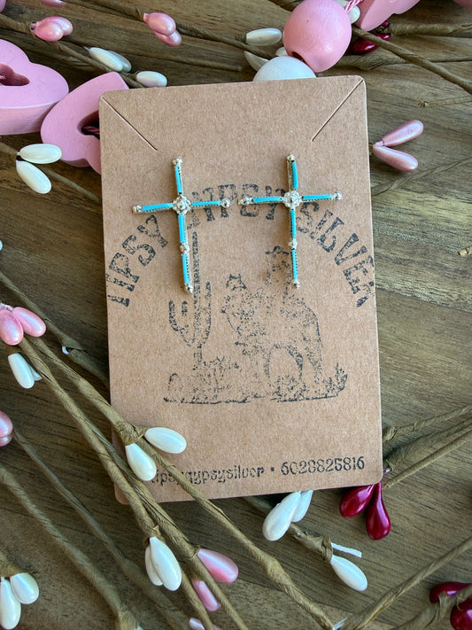 Petty Point Cross Earrings