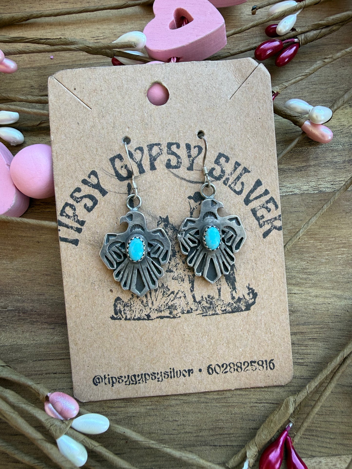 Thunderbird Dangle Earrings #179