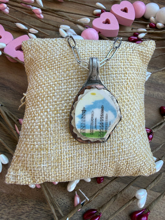 Ceramic Plate Pendant