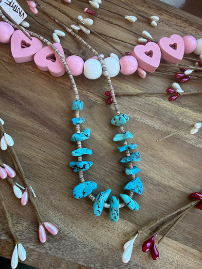 Vintage Chunky Turquoise Necklace