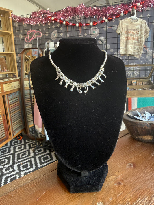 Mini Silver Squash Blossom