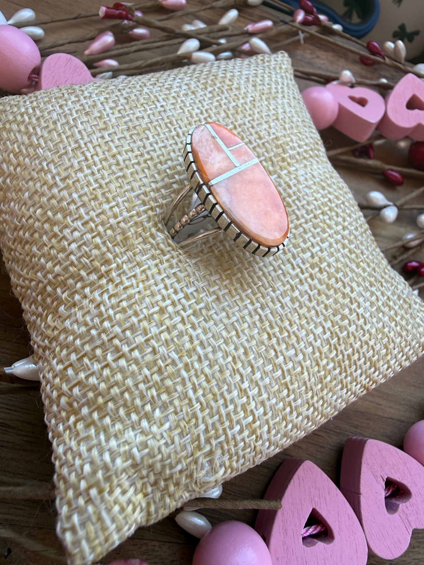 Spiny Oyster Inlay Ring