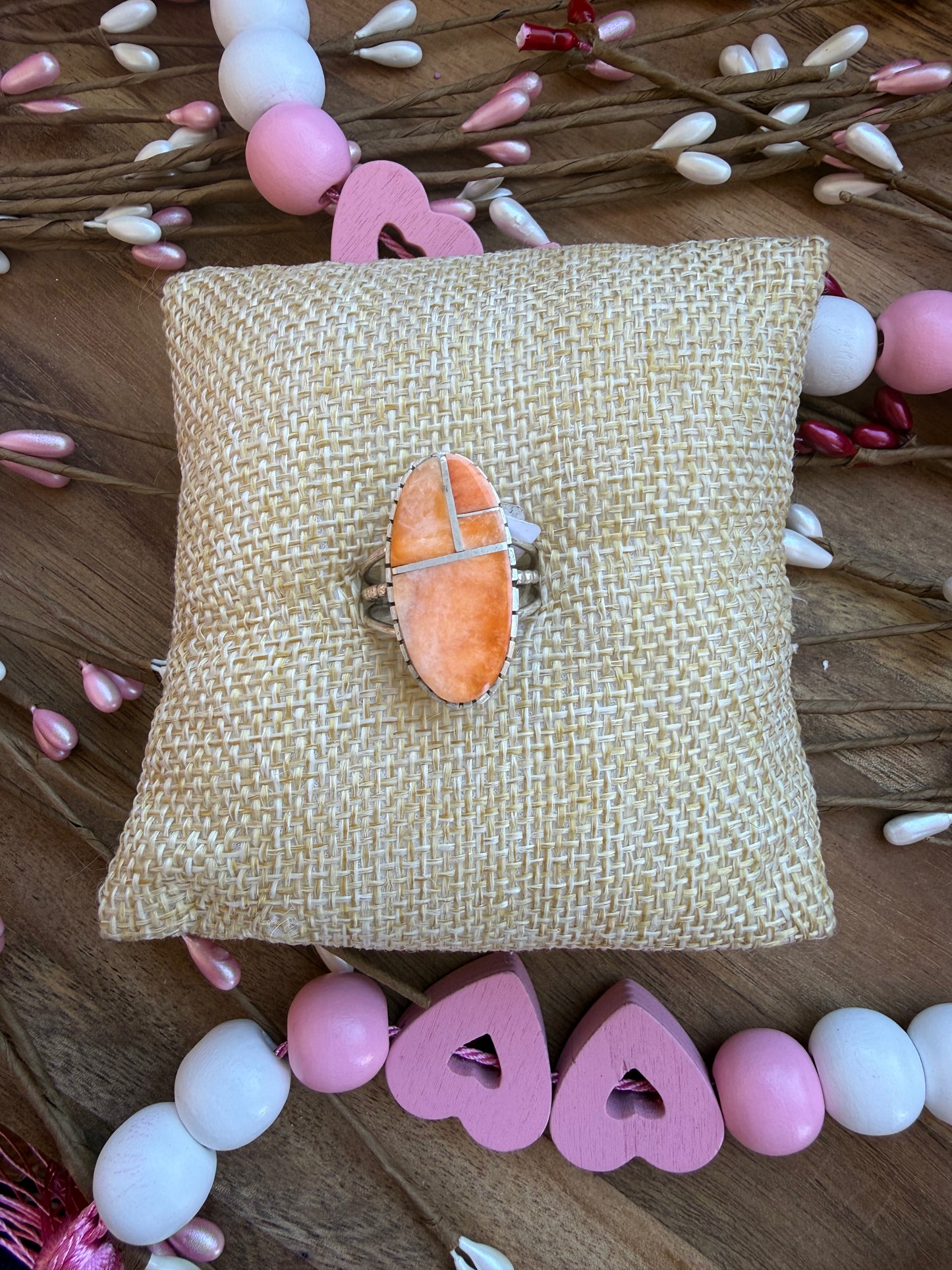 Spiny Oyster Inlay Ring