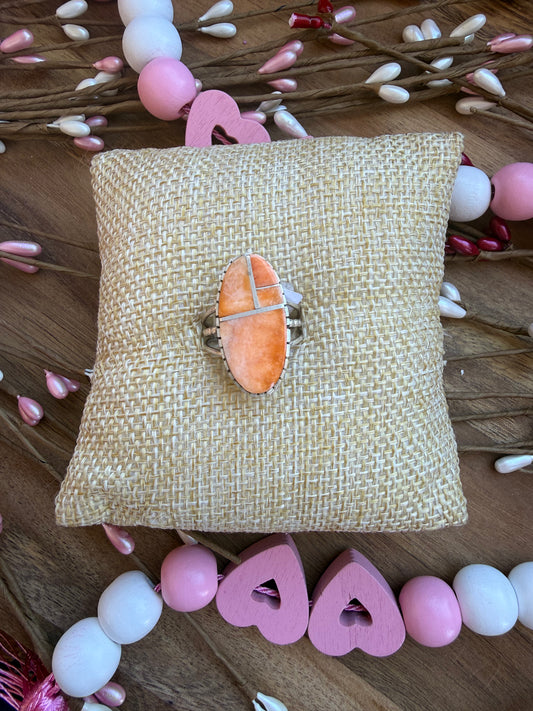 Spiny Oyster Inlay Ring