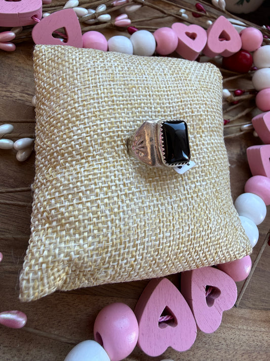 Onyx Square Ring