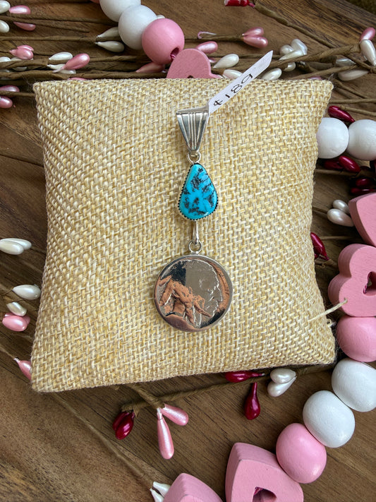 Sleeping Beauty Coin Pendant