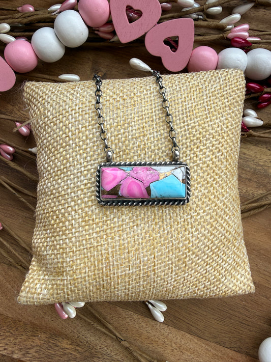 Cotton Candy Bar Necklace