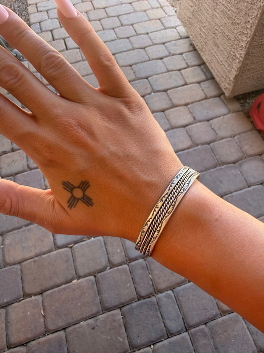 Stamped Cuff Rope Detail